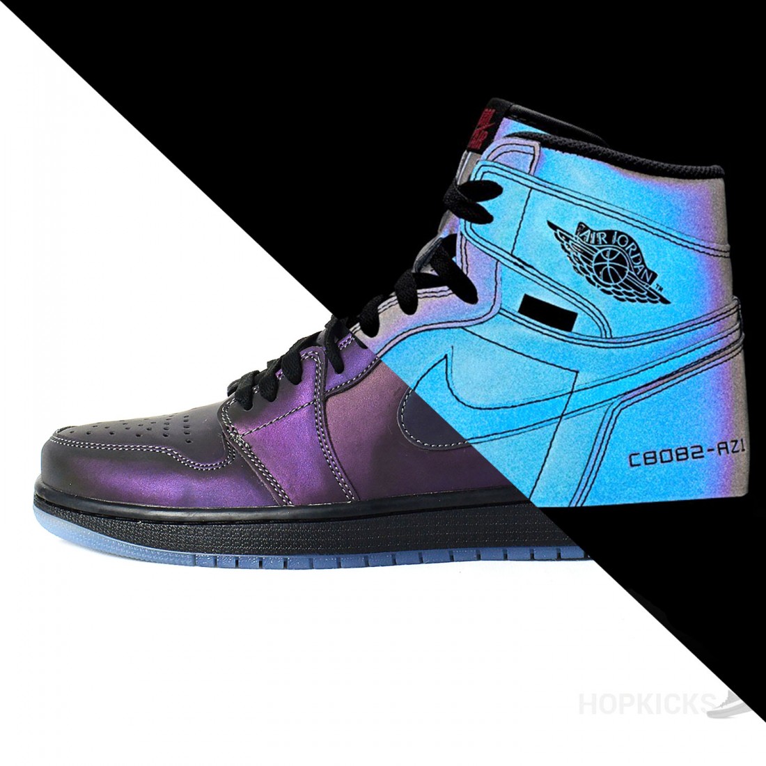 Reflective jordan 1 online